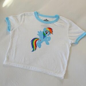 My Little Pony Rainbow Dash Hot Topic Blue Ringer Baby Tee S 32250163